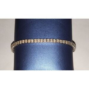 Gorgeous One Carat Double Row Round Cut Genuine Diamond Tennis Bracelet